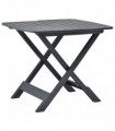 Folding Garden Table Anthracite 79x72x70 cm Plastic