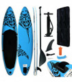 Inflatable Stand Up Paddleboard Set 305x76x15 cm Blue