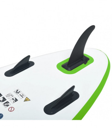 Inflatable Stand Up Paddleboard Set Green and White