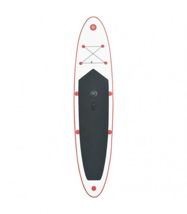 Inflatable Stand Up Paddleboard with Sail Set Red and White