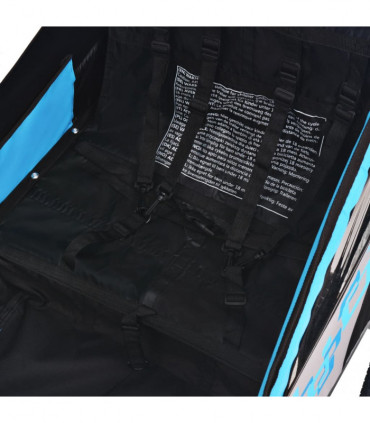 Kids' Bicycle Trailer Grey and Blue 30 kg