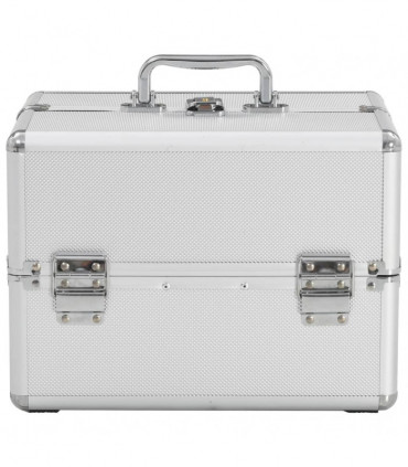 Make-up Case 22x30x21 cm Silver Aluminium