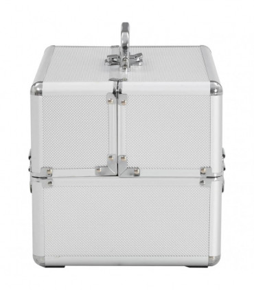 Make-up Case 22x30x21 cm Silver Aluminium