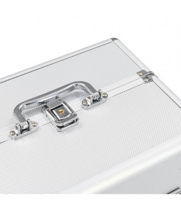 Make-up Case 22x30x21 cm Silver Aluminium