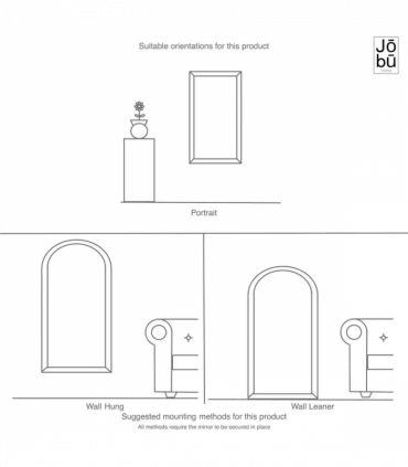 Mio - Full Length Black & Gold Metal Arched Window Mirror - 180cm x 105cm.