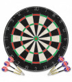Professional Dart Set with Dartboard Sisal Steel