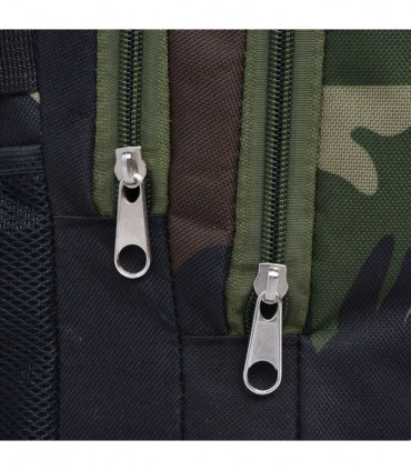 School Backpack 40 L Black and Camouflage