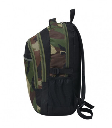 School Backpack 40 L Black and Camouflage