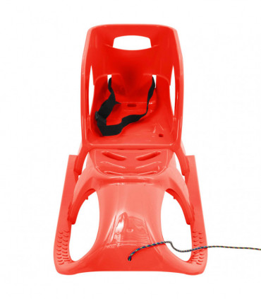 Sledge with Seat Red 102.5x40x23 cm Polypropylene