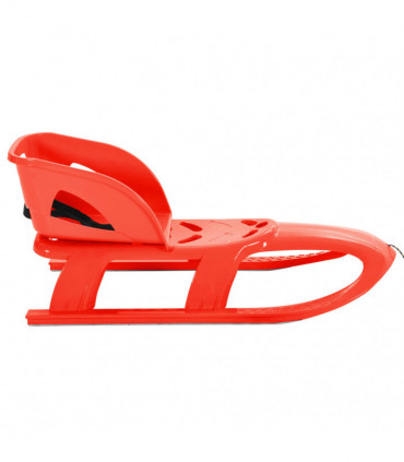 Sledge with Seat Red 102.5x40x23 cm Polypropylene