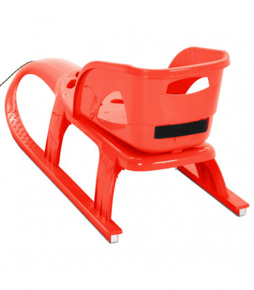 Sledge with Seat Red 102.5x40x23 cm Polypropylene