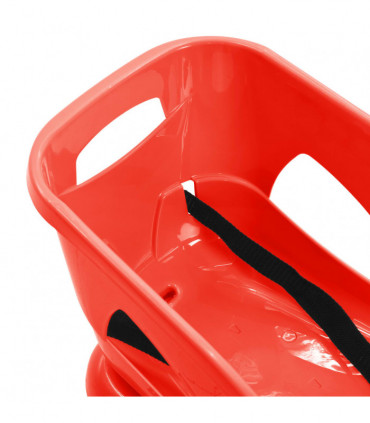 Sledge with Seat Red 102.5x40x23 cm Polypropylene