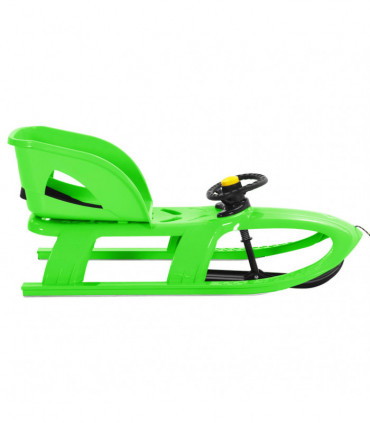 Sledge with Seat and Wheel Green 102.5x40x23cm Polypropylene