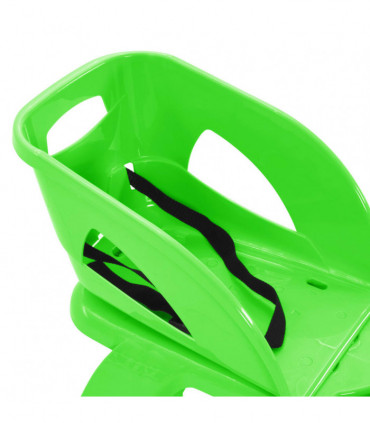 Sledge with Seat and Wheel Green 102.5x40x23cm Polypropylene