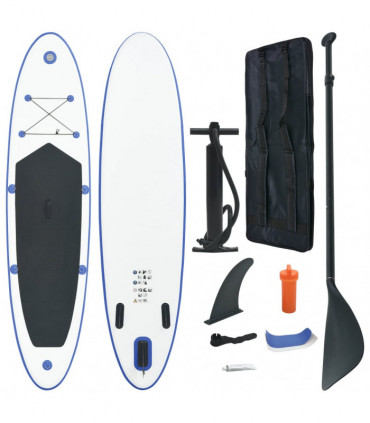Stand Up Paddle Board Set SUP Surfboard Inflatable Blue and White