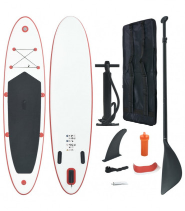 Stand Up Paddle Board Set SUP Surfboard Inflatable Red and White