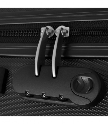 Three Piece Hardcase Trolley Set Black