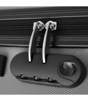 Three Piece Hardcase Trolley Set Silver