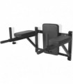 Wall-mounted Fitness Dip Station Black
