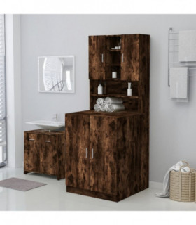 Washing Machine Cabinet Smoked Oak 71x71.5x91.5 cm