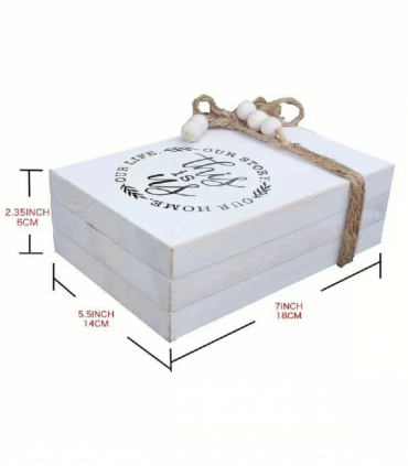 Wood Decorative Books Stack White Wooden Books for Modern Home Decor