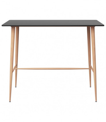 vidaXL 5 Piece Bar Set Black and Grey