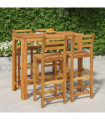 vidaXL 5 Piece Garden Bar Set Solid Wood  Acacia