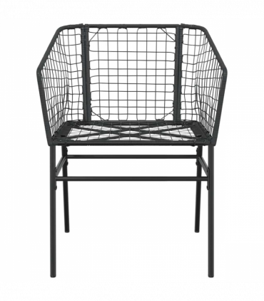 vidaXL 5 Piece Garden Dining Set Black Poly Rattan Glass