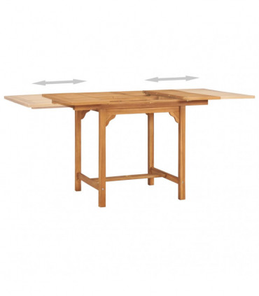 vidaXL 5 Piece Garden Dining Set Solid Teak Wood