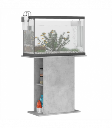 vidaXL Aquarium Stand Concrete Grey 75x36x72.5 cm Engineered Wood