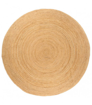 vidaXL Area Rug Braided Jute 210 cm Round