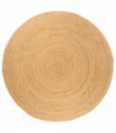 vidaXL Area Rug Braided Jute 210 cm Round