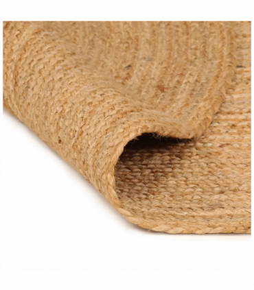 vidaXL Area Rug Braided Jute 210 cm Round