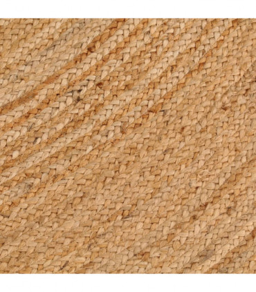 vidaXL Area Rug Braided Jute 210 cm Round