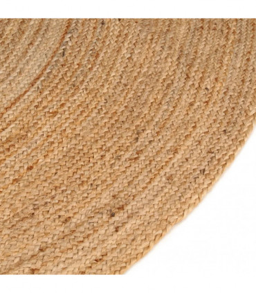 vidaXL Area Rug Braided Jute 210 cm Round