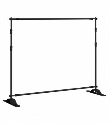 vidaXL Backdrop Stand Black 254x243 cm Steel