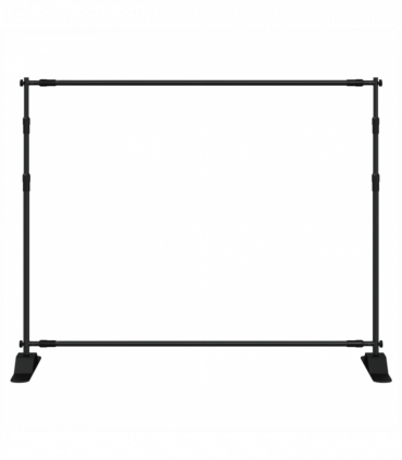 vidaXL Backdrop Stand Black 254x243 cm Steel