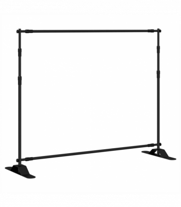 vidaXL Backdrop Stand Black 254x243 cm Steel