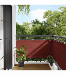 vidaXL Balcony Screen Terracotta 75x800 cm 100% Polyester Oxford