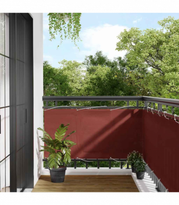 vidaXL Balcony Screen Terracotta 75x800 cm 100% Polyester Oxford