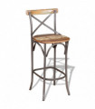 vidaXL Bar Chair Solid Reclaimed Wood