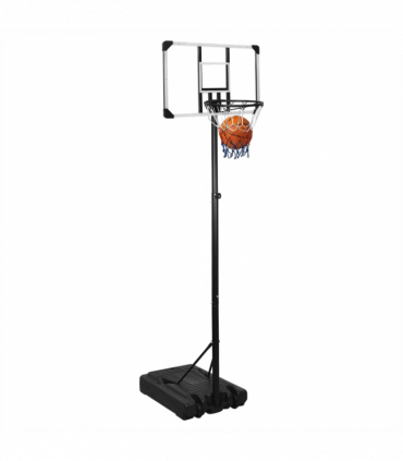 vidaXL Basketball Stand Transparent 235-305 cm Polycarbonate