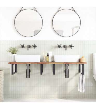 vidaXL Bathroom Vanity Top Oil Finished 120x50x2 cm Solid Wood Acacia