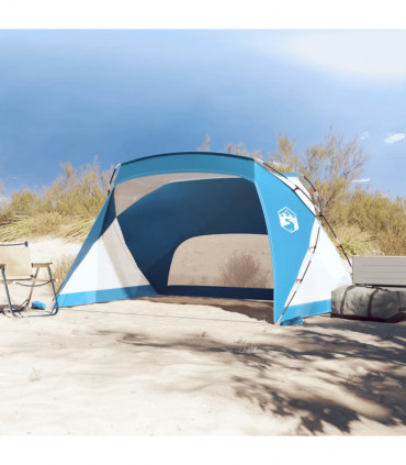 vidaXL Beach Tent Azure Blue 274x178x170/148 cm 185T Polyester