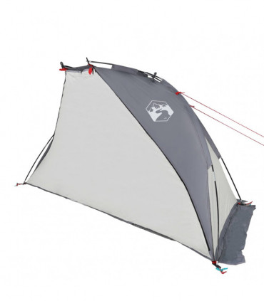 vidaXL Beach Tent Grey 268x223x125 cm 185T Polyester