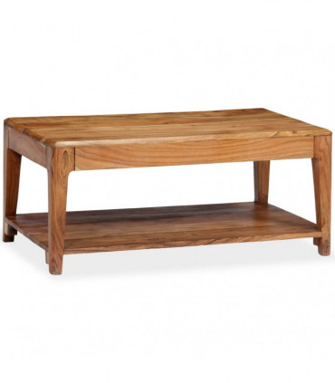 vidaXL Coffee Table Solid Wood 88x50x38 cm