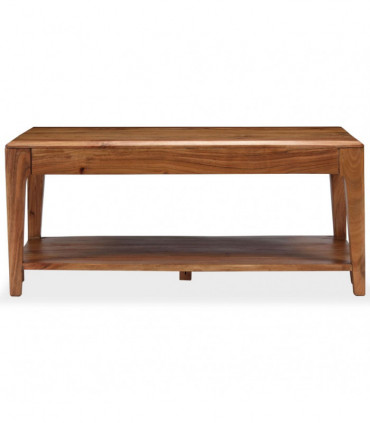 vidaXL Coffee Table Solid Wood 88x50x38 cm