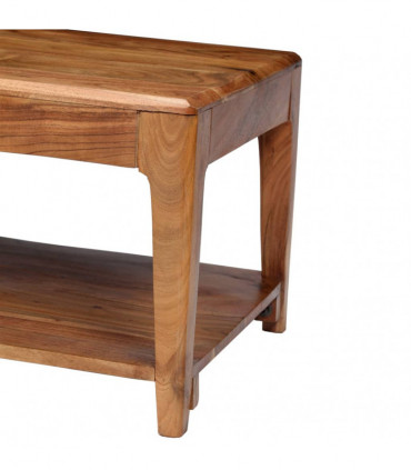 vidaXL Coffee Table Solid Wood 88x50x38 cm