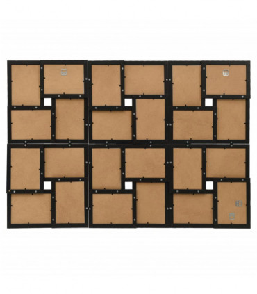 vidaXL Collage Photo Frame for 24x(13x18 cm) Picture Black MDF