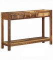 vidaXL Console Table Brown 107 x 33 x 76 cm Solid Reclaim wood